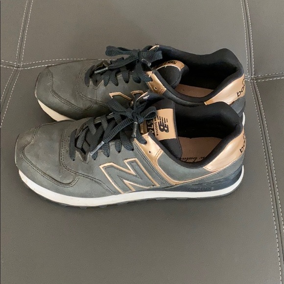 new balance 574 gray and rose gold